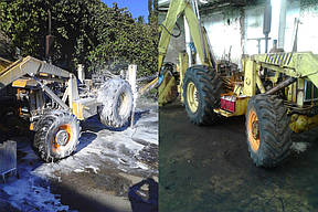 Начало выполнения работ. Мойка и разборка экскаватора.