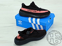 Чоловічі кросівки Adidas Yeezy Boost 350 v2 Core Black Red BY9612, фото 6