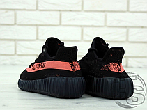 Чоловічі кросівки Adidas Yeezy Boost 350 v2 Core Black Red BY9612, фото 5