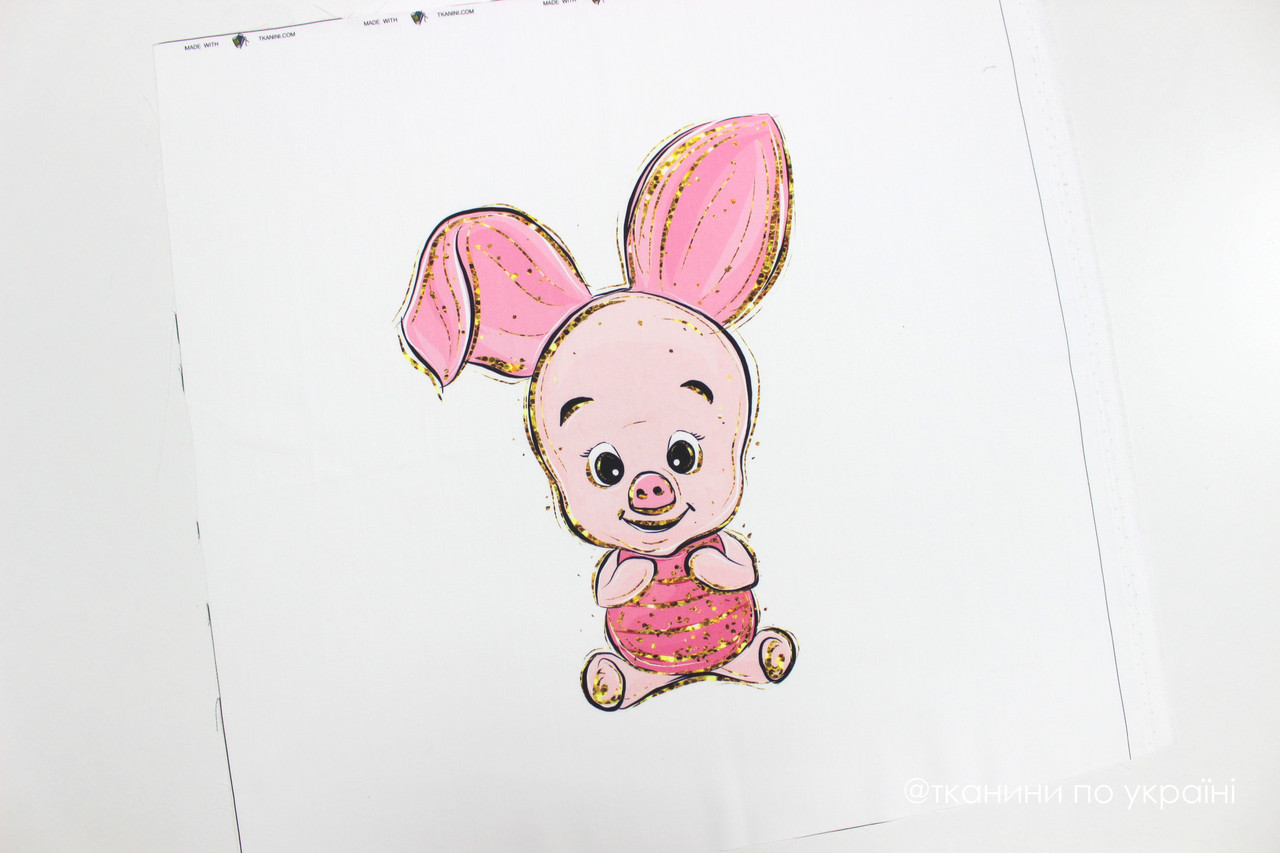 Панелька сатин Хрюша 40*40, фото 1