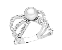 Кільце жіноче срібне Pearl