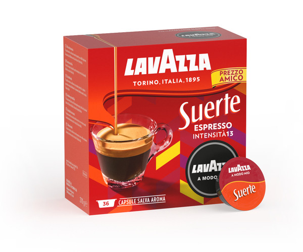 Кава в капсулах Lavazza A Modo Mio Suerte 36 шт. (Лавацца Модо Міо). Італія