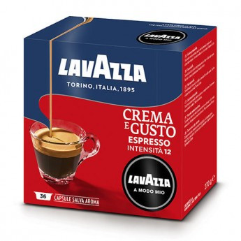 Кава в капсулах Lavazza A Modo Mio Crema e Gusto 36 шт. (Лавацца Модо Міо). Італія