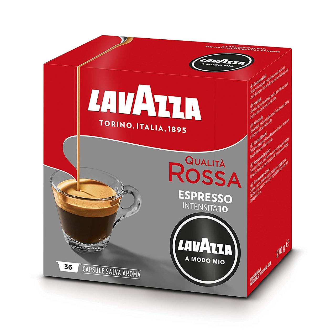 Кава в капсулах Lavazza A Modo Mio Rossa 36 шт. (Лавацца Модо Міо). Італія