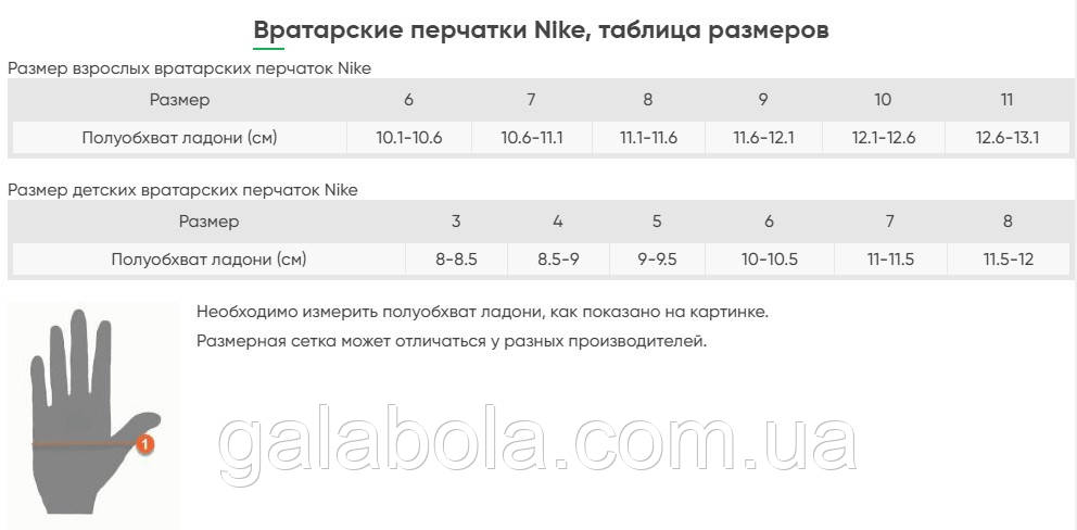 Купить Вратарские перчатки для детей NIKE Junior Goalkeeper GS0368-671, цена 590 Prom.ua (ID#973605405)
