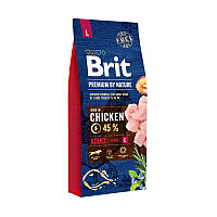Корм Brit Premium Adult Large, 15 кг