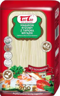 Локшина рисова з тапіокою Tao Tao, 200 г, фото 1