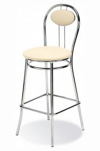 Купить Стул для бара на металлических ножках с мягкой вставкой на ...