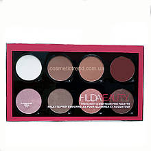 Палітра для контурингу HudaBeauty Highlight Contour Pro Palette (8 кольорів хайлайтерів і контурів) Новинка!