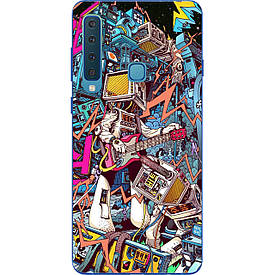 Чохол силіконовий з картинкою для Samsung Galaxy A9 (2018) SM-A920F Робот з гітарою