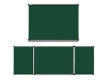 Дошки магнітні під крейда 1,3,5 - ти поверхові Шкільні дошки