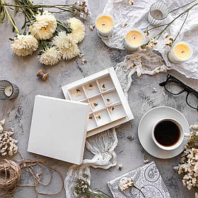 Коробка для текстилю біла