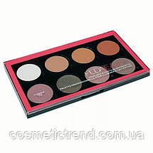 Палітра для контурингу HudaBeauty Highlight Contour Pro Palette (8 кольорів хайлайтерів і контурів) Новинка!, фото 2