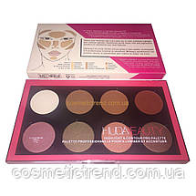 Палітра для контурингу HudaBeauty Highlight Contour Pro Palette (8 кольорів хайлайтерів і контурів) Новинка!, фото 6