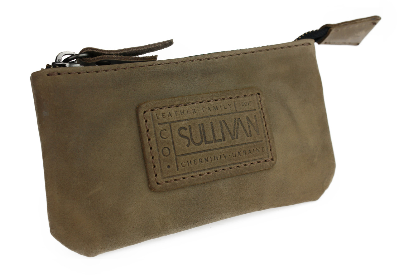 Ключниця шкіряна сумочка для ключів SULLIVAN k8(5.5) оливкова