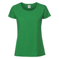 Летняя женская футболка из хлопка ярко-зеленая - XS, S