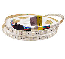 Світлодіодна RGB стрічка 12вольт 12.9 Вт 560лм 5050-60-IP20-RGB-10-12 RD0060AQ Rishang Рішанг 11691