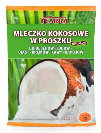 Кокосове молоко сухе натуральне Yearra, 75 г