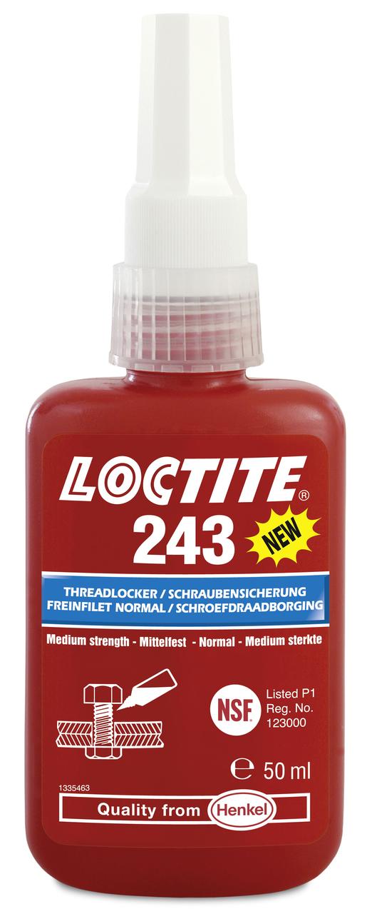 Різьбовий фіксатор середньої міцності Loctite 243, 50 мл