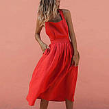 Літній лляний сарафан яскравих кольорів на вибір., фото 4