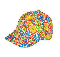 Кепка дитяча дівчаткам з квітами 48/50см