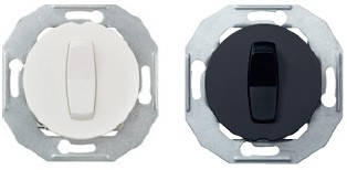 Перемикач одноклавішний чорний Renova Schneider Electric WDE011221, фото 1