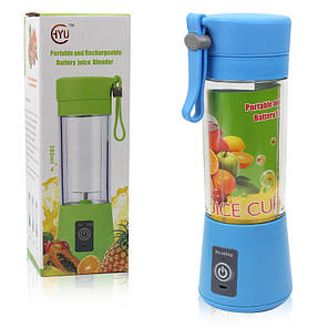 Блендер портативний Usb фітнес-блендер Juicer Cup блакитний 150029, фото 1