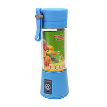 Блендер портативний Usb фітнес-блендер Juicer Cup блакитний 150029, фото 4