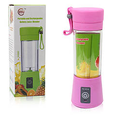 Блендер портативний Usb фітнес-блендер Juicer Cup блакитний 150029 Рожевий