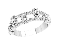 Кольцо женское серебряное Diamonds
