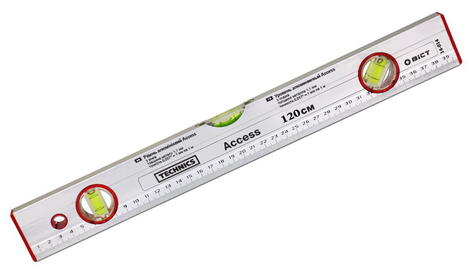 Рівень алюмінієвий Access 3 гол. Technics 60см (14-011) шт.