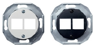 Центральна плата для комп'ютерної розетки RJ45х2 Renova чорна Schneider Electric WDE011703