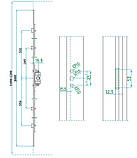 1000 SP-М Привід поворотний стальна серцевина (15,5) 1000 для ПВХ вікон (віконна, дверна фурнітура), фото 2