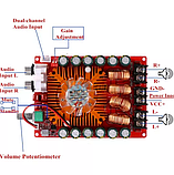 Аудіопідсилювач,Стерео D-класу 2.0HIFI, TDA7498E, 2 x 160W, фото 6