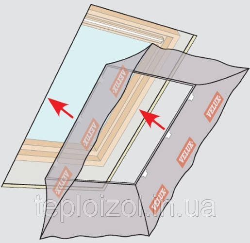 Оклад VELUX ВВХ 00000 для мансардного вікна 78х140мм