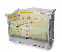 Детская постель Twins Comfort 4 элемента бампер подушки Медуны зеленый
