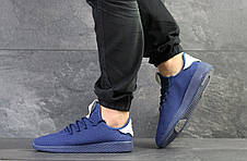 Чоловічі літні кросівки Adidas Pharrell Williams,сині,сітка, фото 2