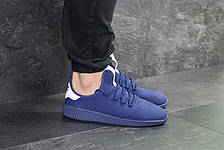 Чоловічі літні кросівки Adidas Pharrell Williams,сині,сітка, фото 3