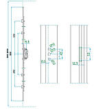 800 SP-М Привід поворотный стальна серцевина (15,5) 800-1000 для ПВХ вікон, фото 2