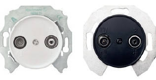 Розетка TV/R (телебачення + радіо (1dB) біла Renova Schneider Electric WDE011720, фото 1