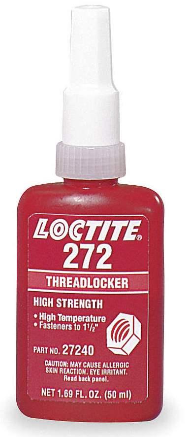 Різьбовий фіксатор високої міцності Loctite 272, 50 мл