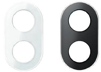 Рамка 2-ох постова чорне скло Renova Schneider Electric WDE011427, фото 1