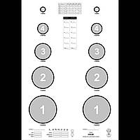 Мішень пістолетна 63х44см