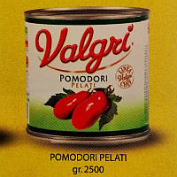 Томати Пелати у власному соку 2,5 кг ТМ VALGRI