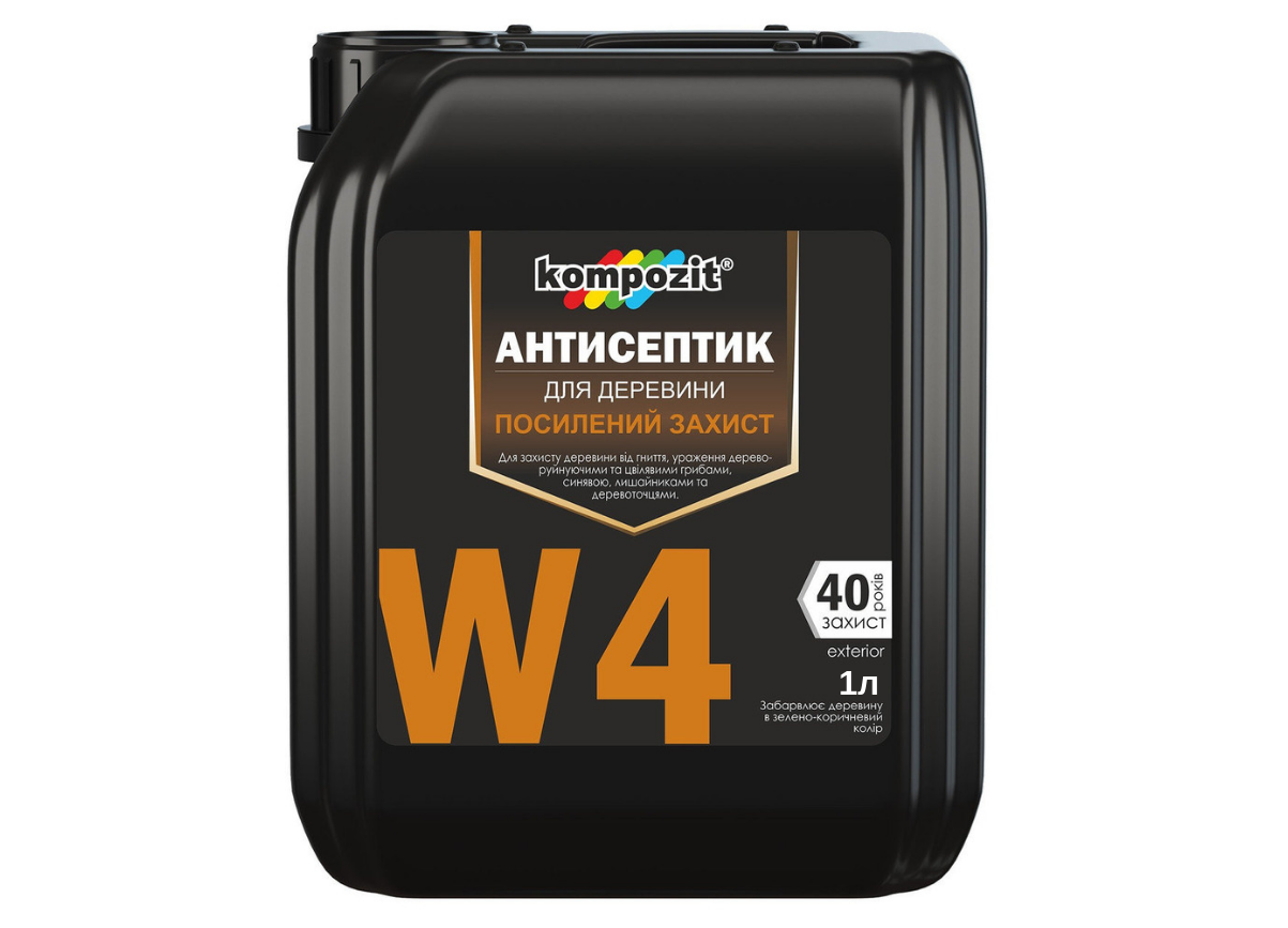 Антисептик для посиленого захисту Kompozit W4 1л