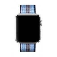 Ремінець для годинника Apple Watch 38 мм 40 мм нейлоновий з пряжкою, Blue with dark blue, фото 2