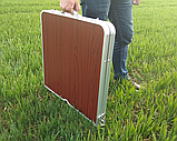 Стіл і стільці для пікніка Folding Table Темне дерево, фото 7