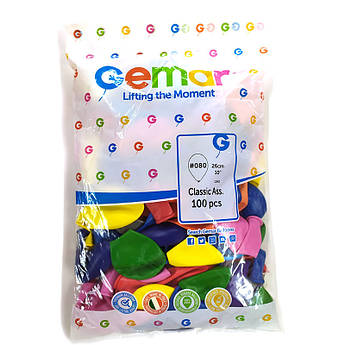 Повітряні кулі Gemar, діаметр 26 сантиметрів 10 дюймів 100 штук