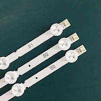 3x LED планка лампа подсветки ЖК ТВ 32 630мм LG 6916L-1437A 1438A 1426A