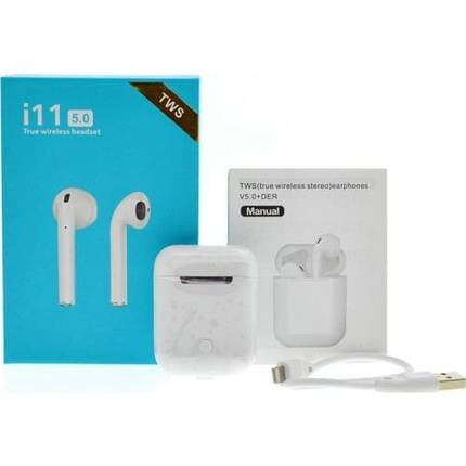 Bluetooth-Навушники i11 TWS сенсорні! Новинка!, фото 2